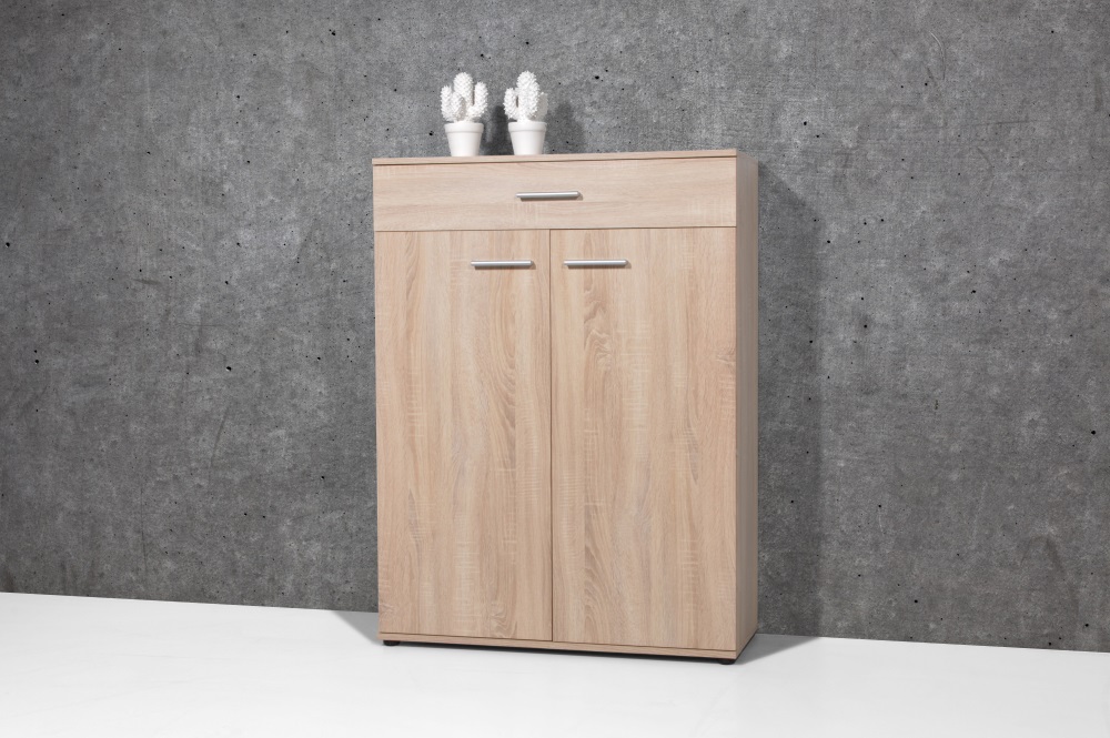 Schuhschrank Sonoma-Eiche Garderobenschrank Dielenschrank Schrank 89x120 cm