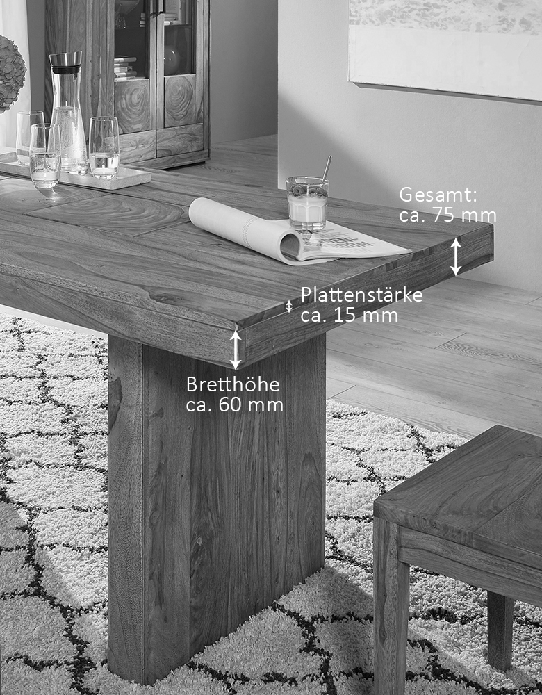 Esszimmertisch WZ-0468 aus Holz Shesham gebeitzt 200x100 cm Esstisch Küchentisch Speisetisch Esszimmertisch WZ-0468 aus Holz Shesham gebeitzt 200x100 cm Esstisch Küchentisch Speisetisch