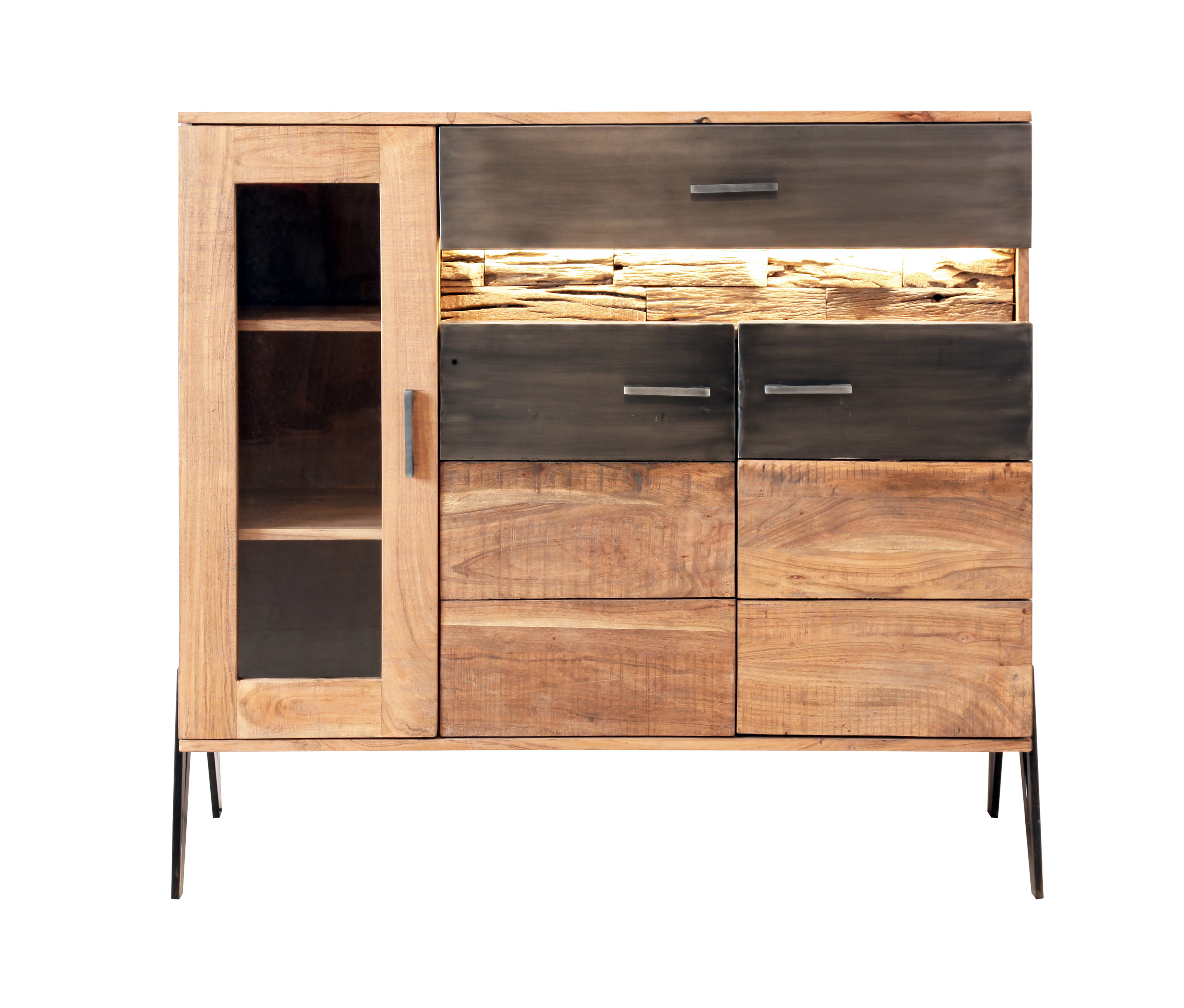 Highboard Hudson 2158 Schrank Wohnzimmerschrank Hochschrank Wohnzimmer Flur