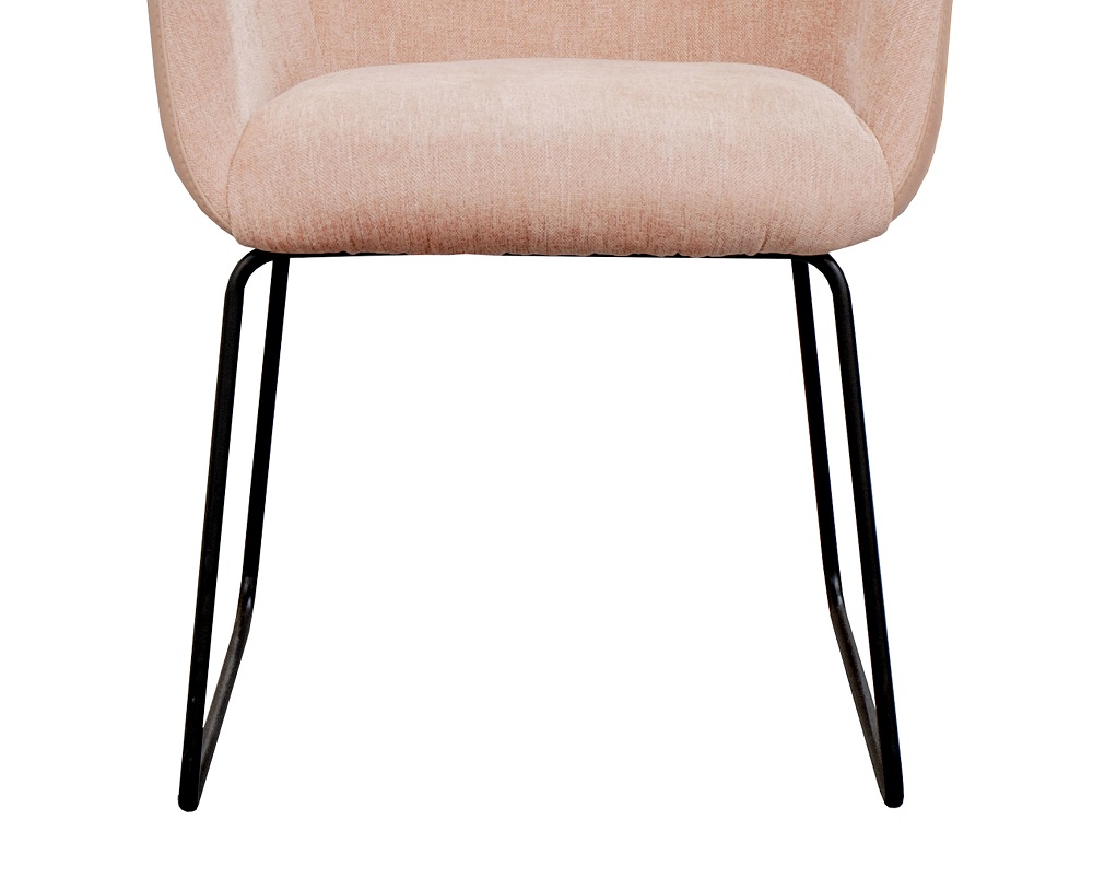 Polstersessel ST-0643 Sessel Stuhl Armlehnstuhl Esszimmerstuhl Küchenstuhl Roséfarben