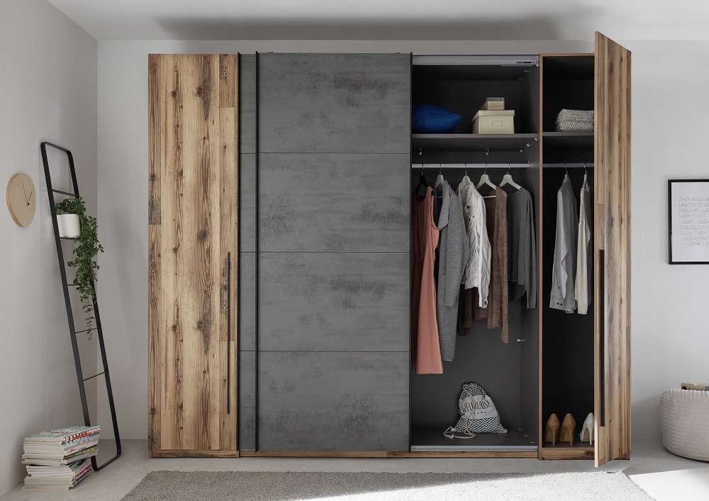 Schwebetürenschrank Sarnia 58-913-X72 Kleiderschrank Alpine Lodge Betonoxid Schwebetürenschrank Sarnia 58-913-X72 Kleiderschrank Alpine Lodge Betonoxid
