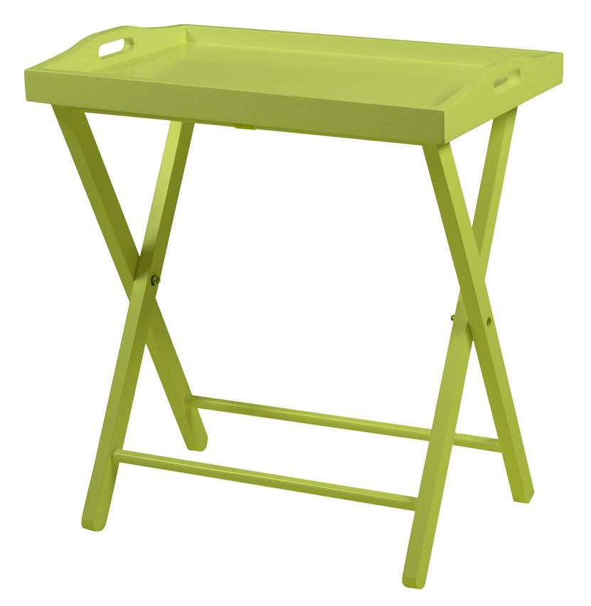 Beistelltisch Vassoio grün Tablett Tisch Holztisch Couchtisch Serviertisch