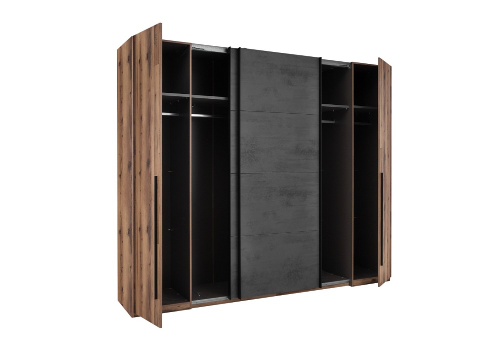 Schwebetürenschrank Sarnia 58-913-X72 Kleiderschrank Alpine Lodge Betonoxid Schwebetürenschrank Sarnia 58-913-X72 Kleiderschrank Alpine Lodge Betonoxid