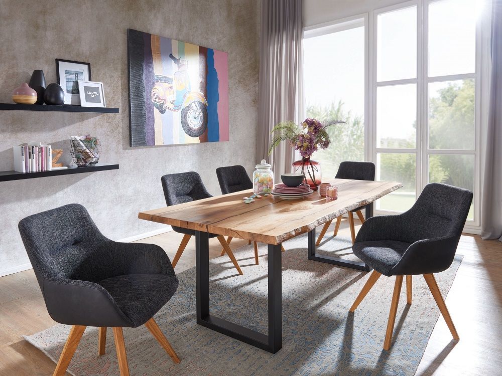 Esstisch Minimalistisch Braun Eichen-Optik 120x60x76 Cm – Aus Holzwerkstoff, Für Küche & Esszimmer